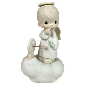 1985 Precious Moments Sending My Love Angel Cupid Figurine On Cloud 100056 VTG